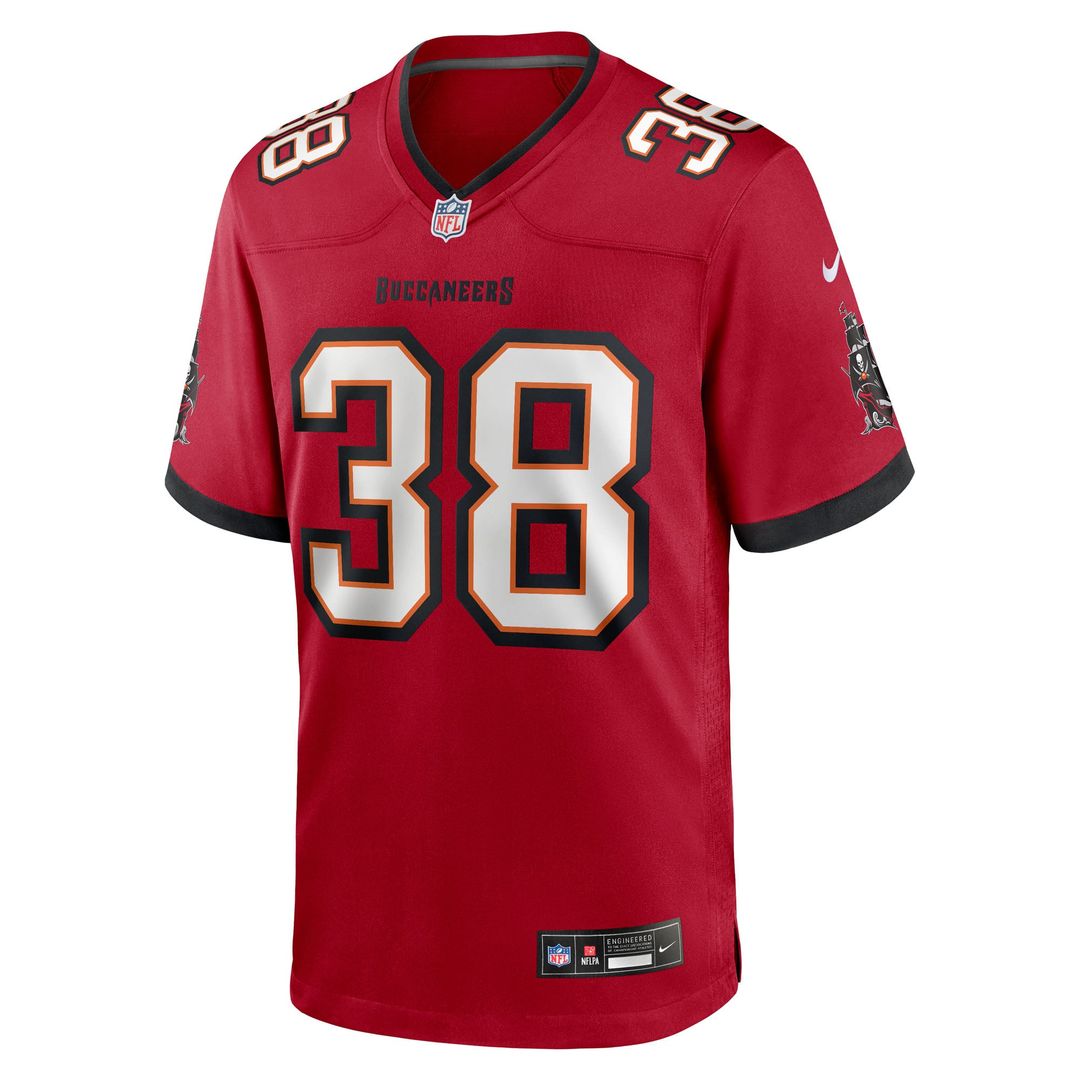 Men's Tampa Bay Buccaneers Rashad Wisdom Nike Red Team Game product image 2