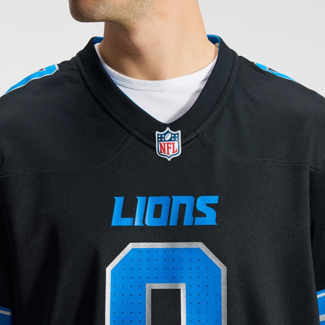 Men's Detroit Lions Jahmyr Gibbs Nike White Game Player product image 14