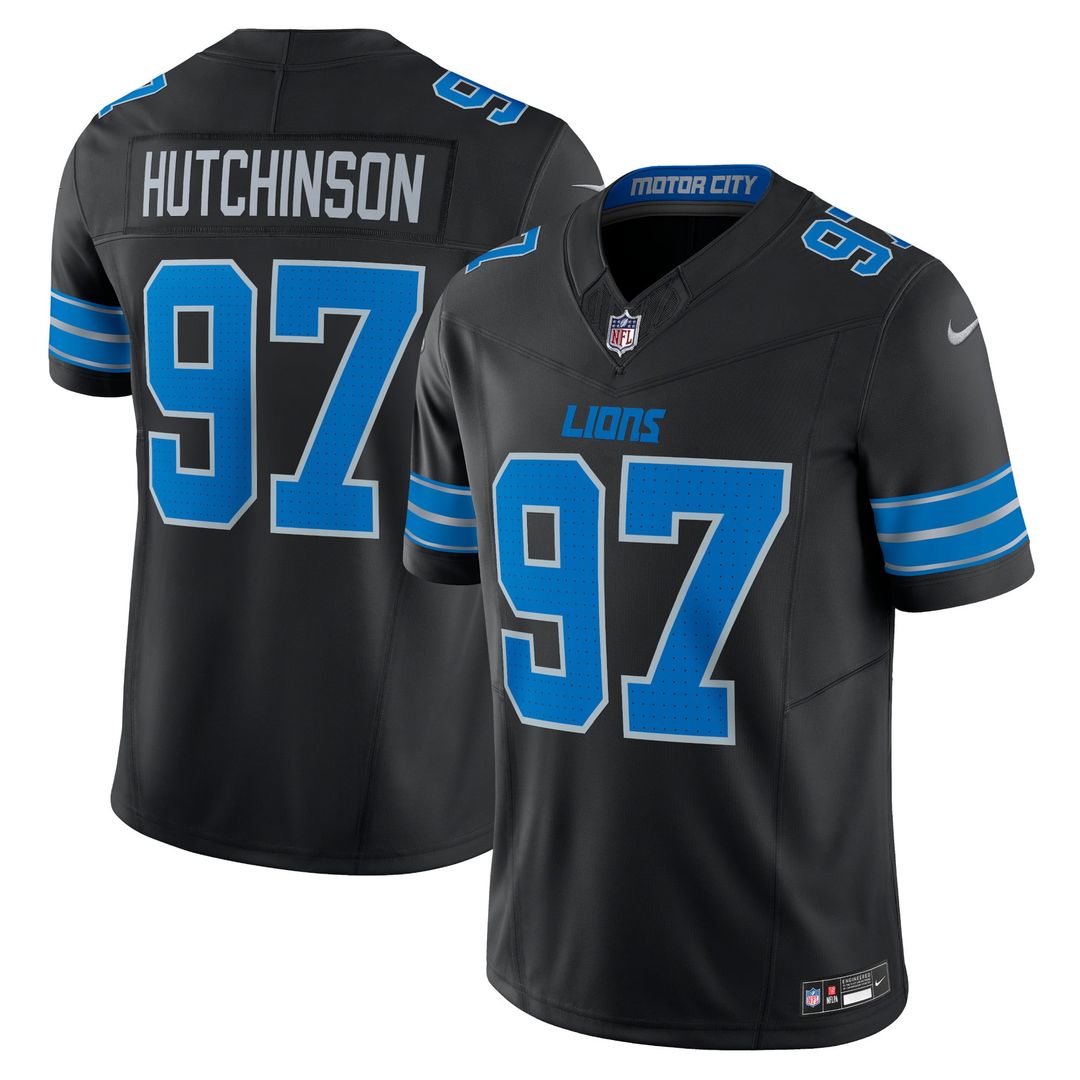 Men's Detroit Lions Aidan Hutchinson Nike Black 2nd product image 1