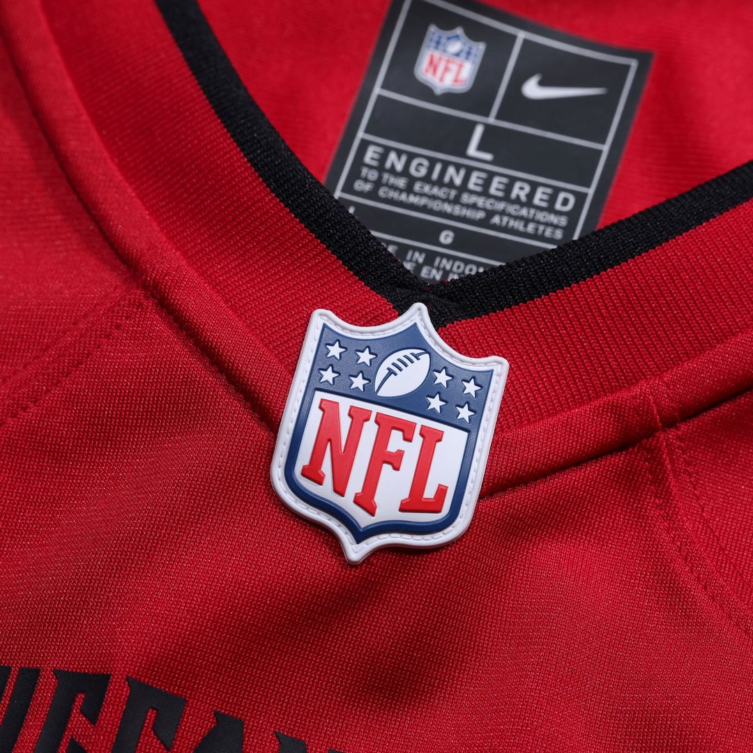 Men's Tampa Bay Buccaneers Rashad Wisdom Nike Red Team Game product image 4