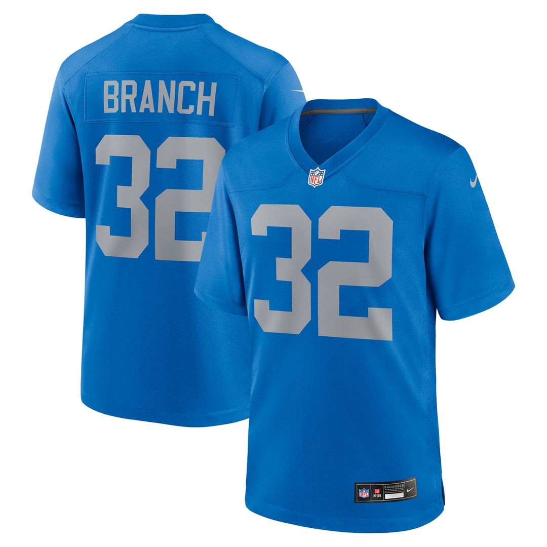 Men's Detroit Lions Brian Branch Nike Blue Alternate Game product image 1