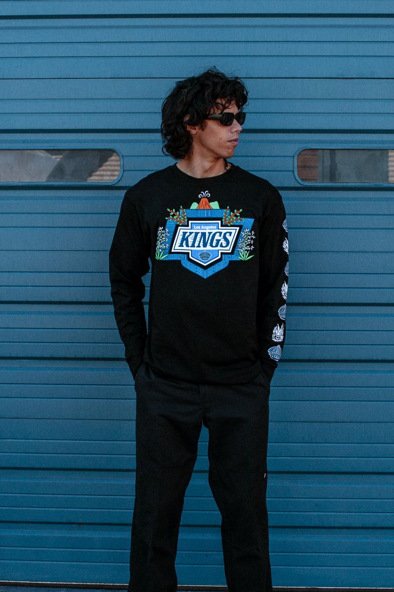 KINGS X SALVADORIAN HERITAGE NIGHT LONG SLEEVE T-Shirt product image 2, provided for visual reference and product detail