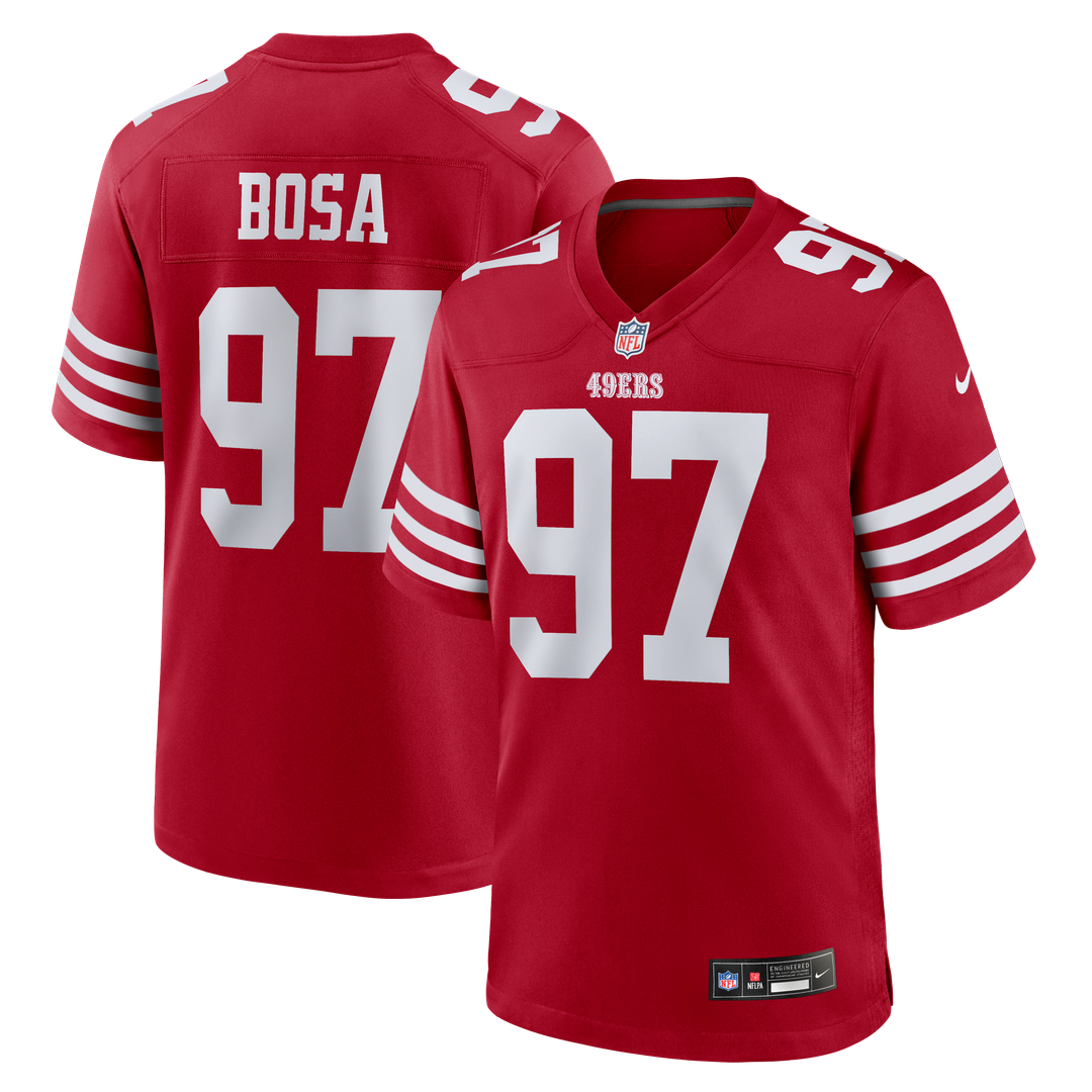 Men's San Francisco 49ers Nick Bosa Nike Scarlet Team Game product image 1