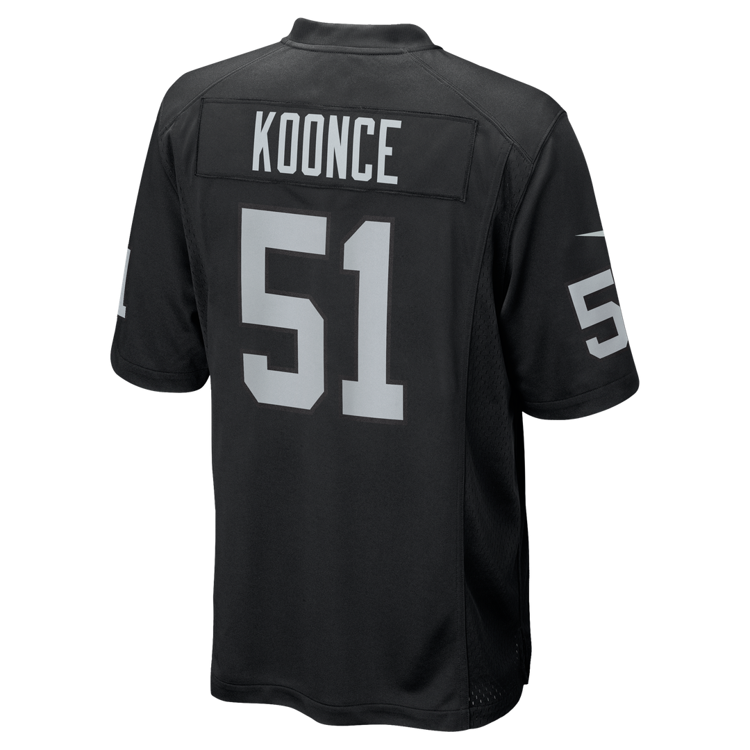 Men's Las Vegas Raiders Malcolm Koonce Nike Black Game product image 3