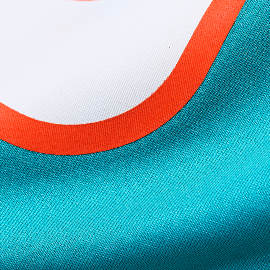 Men's Miami Dolphins Aaron Brewer Nike Aqua Game Jersey product image 5
