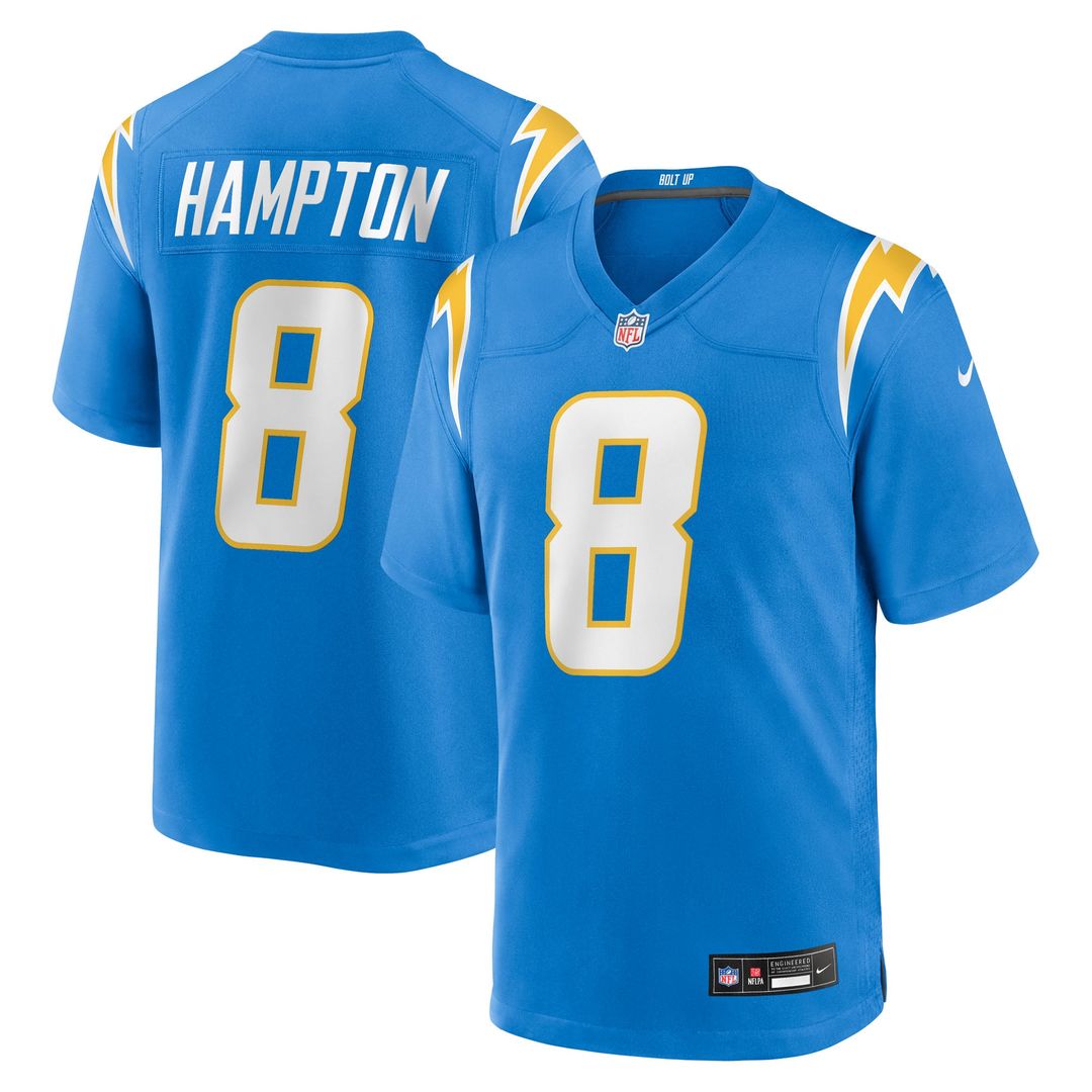Men's Los Angeles Chargers Omarion Hampton Nike Powder Blue product image 6