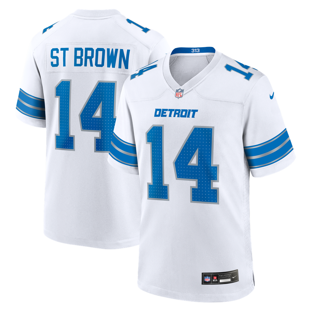 Men's Detroit Lions Amon-Ra St. Brown Nike Blue Game Jersey product image 27