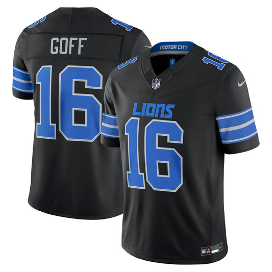 Men's Detroit Lions Jared Goff Nike Black Alternate Vapor product image 1