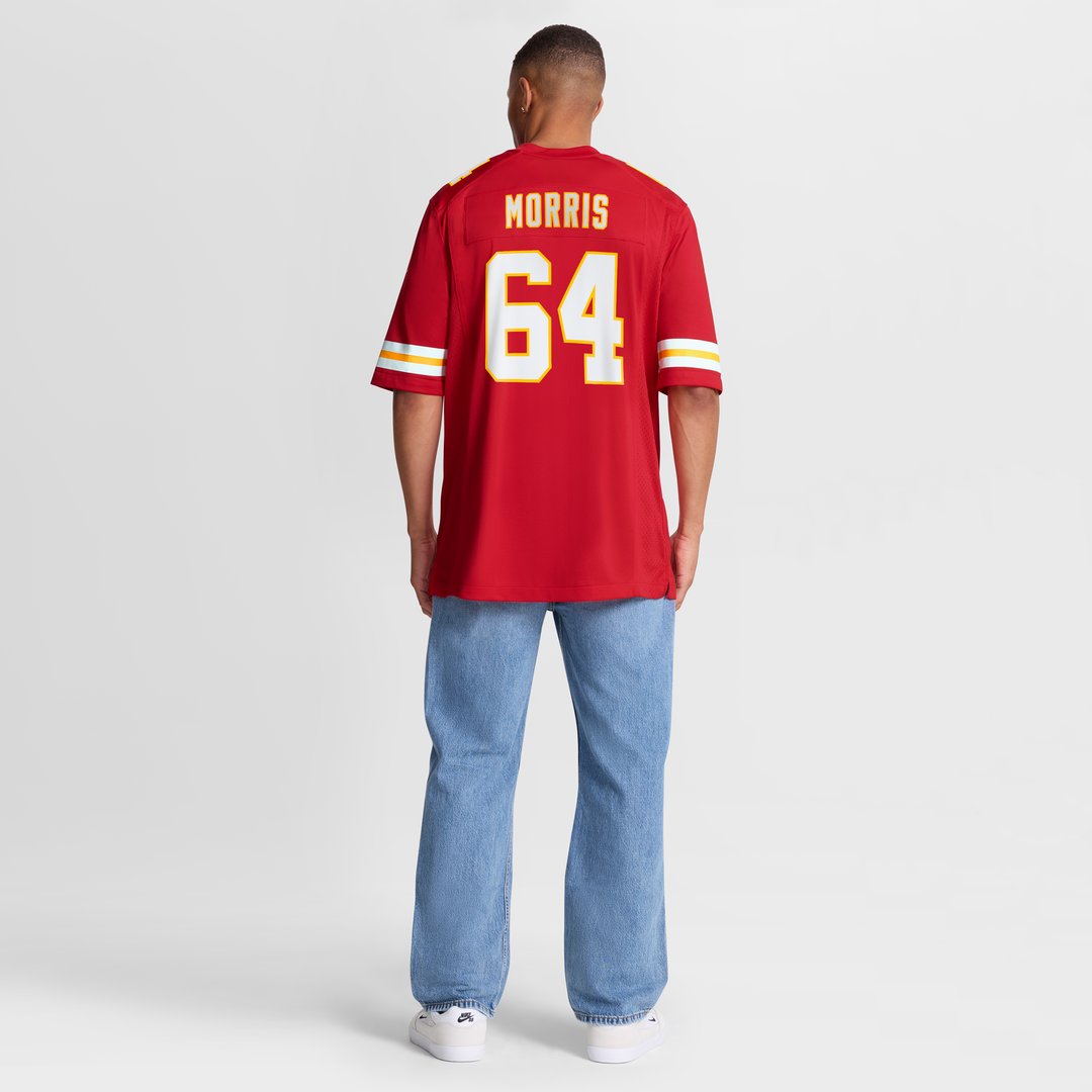 Men's Kansas City Chiefs Wanya Morris Nike Red Game Jersey product image 8