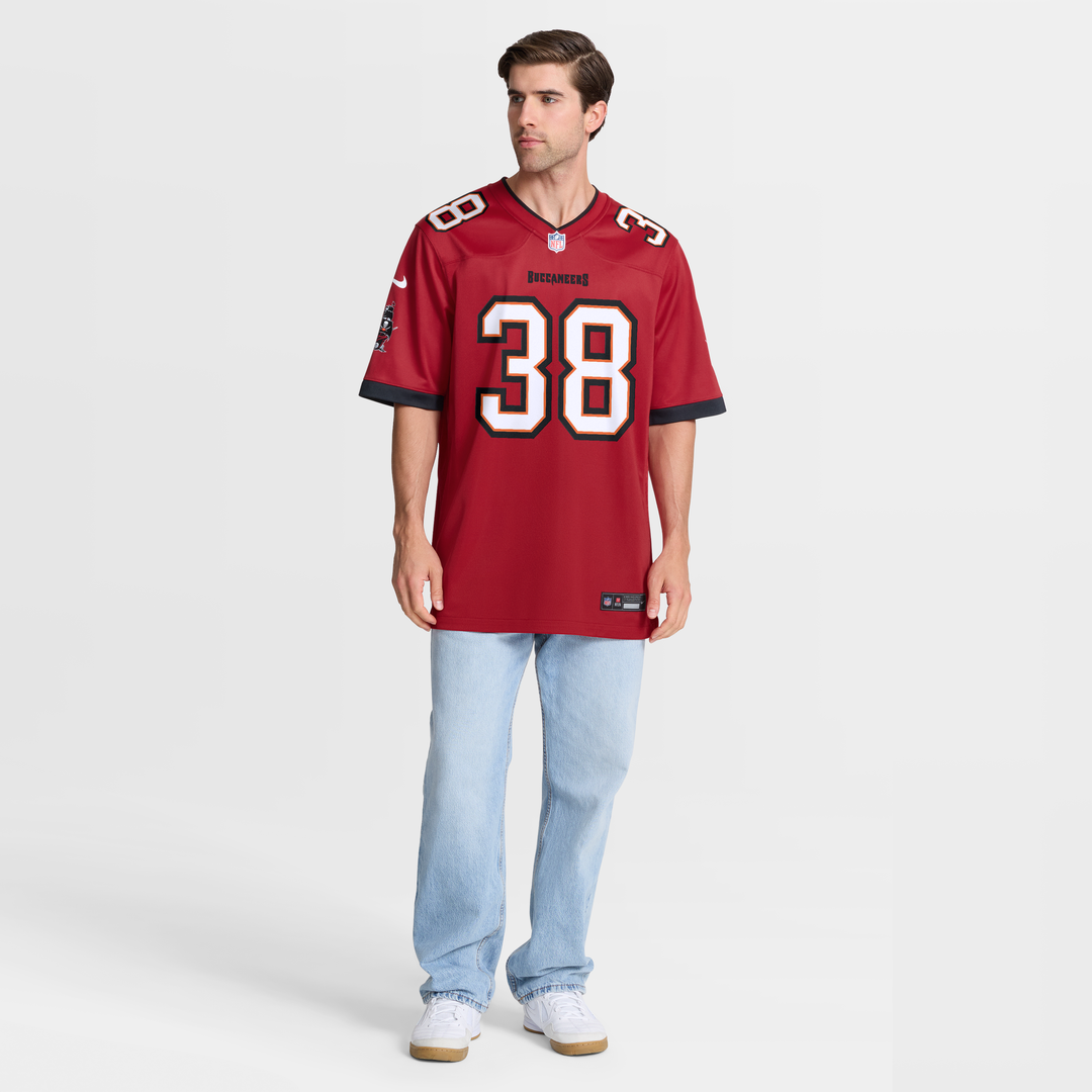 Men's Tampa Bay Buccaneers Rashad Wisdom Nike Red Team Game product image 7