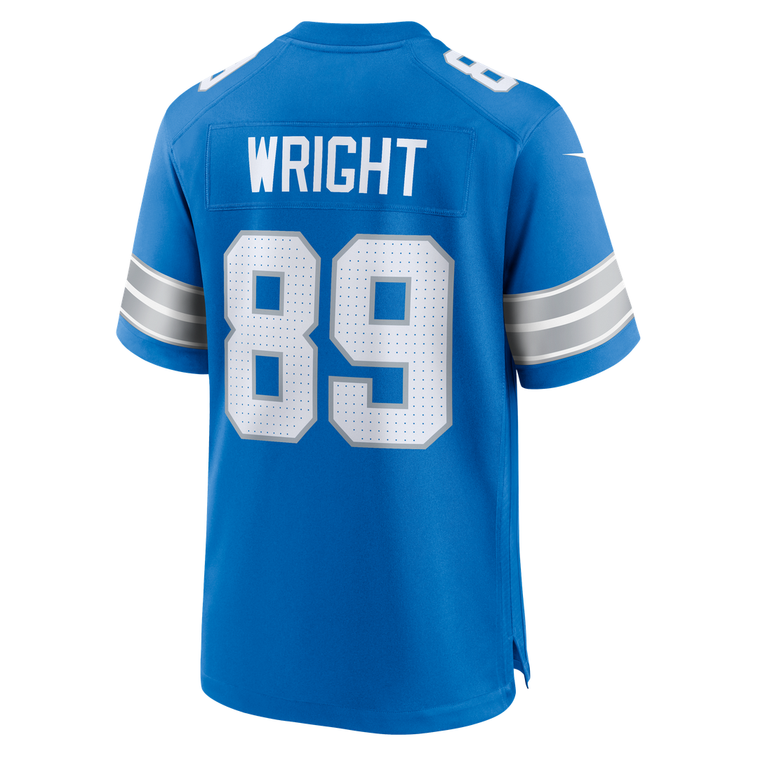 Men's Detroit Lions Brock Wright Nike Blue Team Game Jersey product image 3