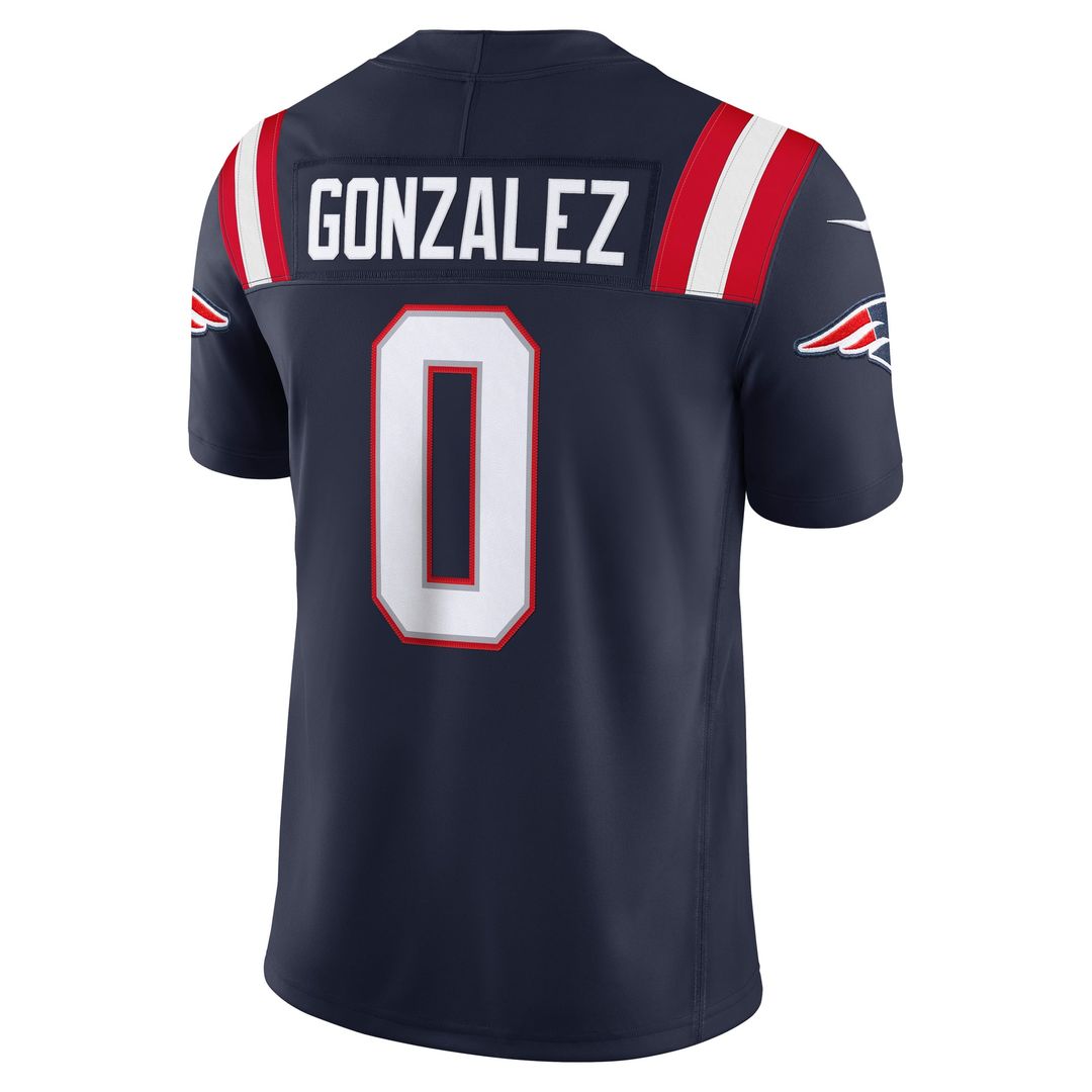 Men's New England Patriots Christian Gonzalez Nike Navy product image 3