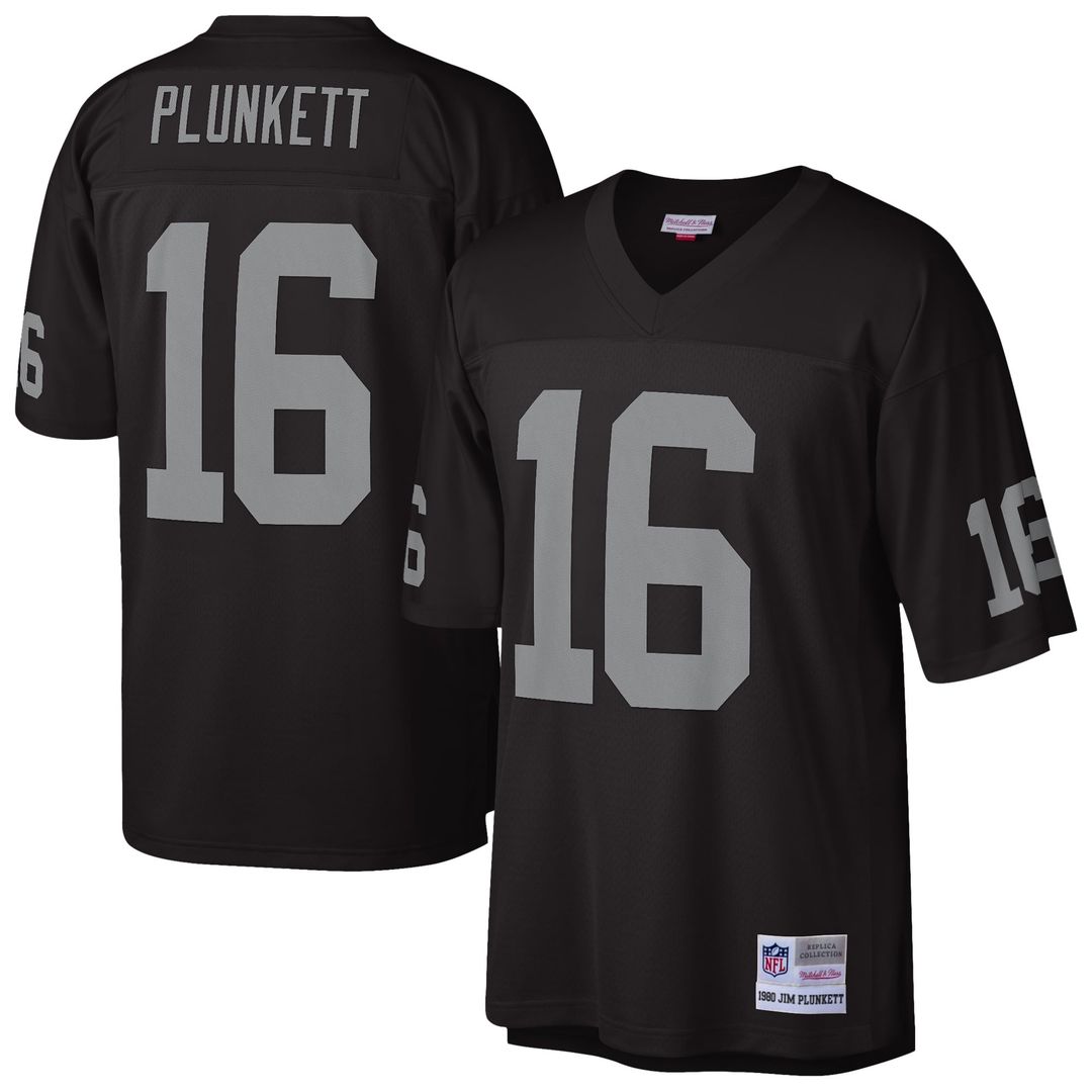 Men's Oakland Raiders Jim Plunkett Mitchell & Ness Black product image 1