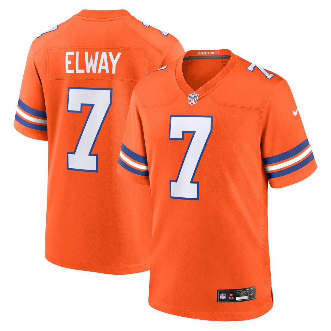 Men's Denver Broncos John Elway Nike Orange Mile High product image 1