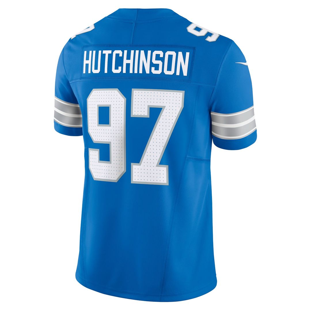 Men's Detroit Lions Aidan Hutchinson Nike Blue Team Vapor product image 3