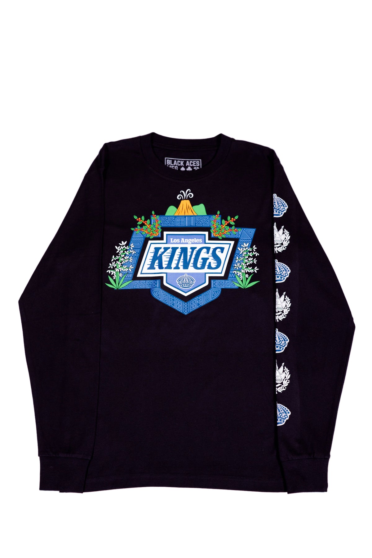 KINGS X SALVADORIAN HERITAGE NIGHT LONG SLEEVE T-Shirt product image 1, provided for visual reference and product detail