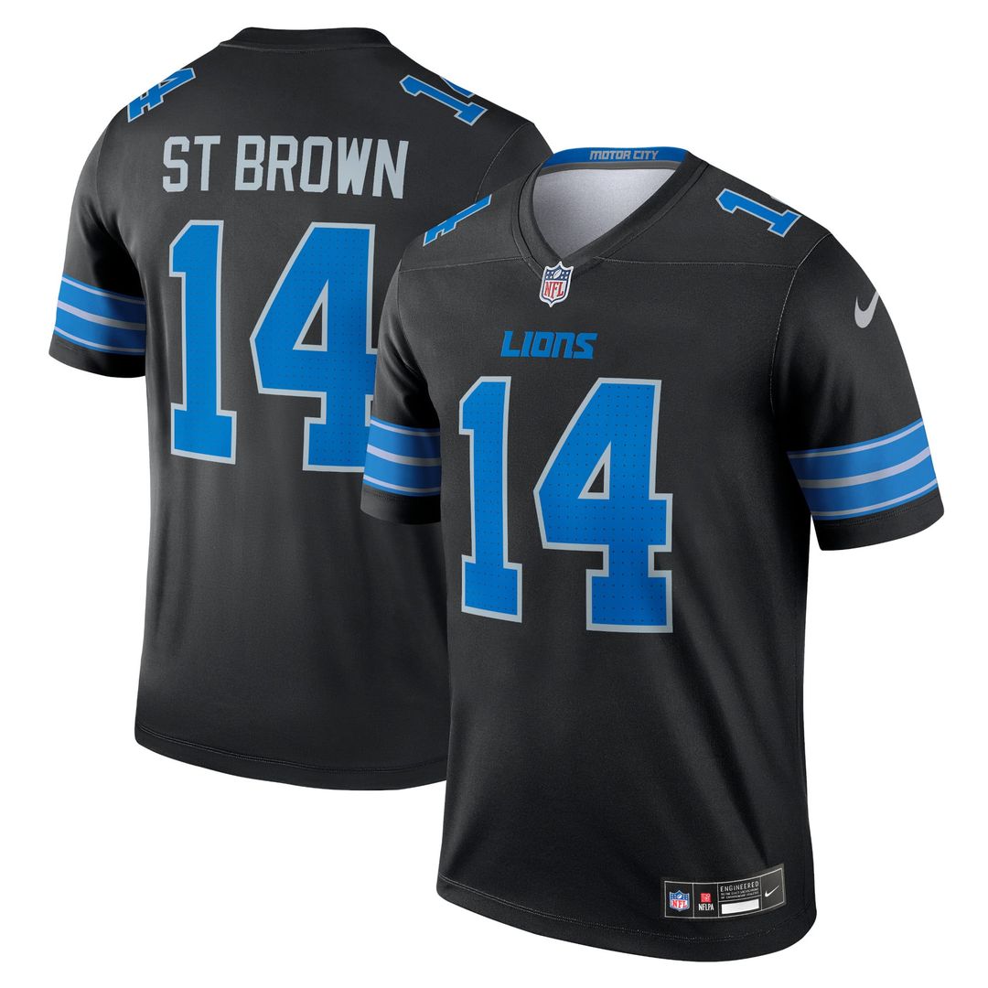 Men's Detroit Lions Amon-Ra St. Brown Nike Blue Legend product image 6