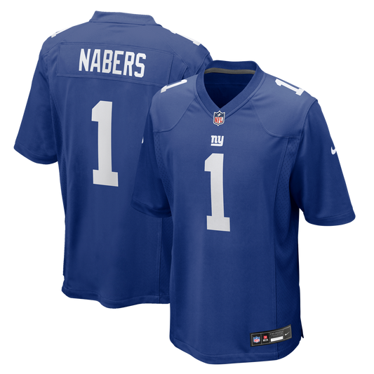 Men's New York Giants Malik Nabers Nike Royal Player Game product image 1