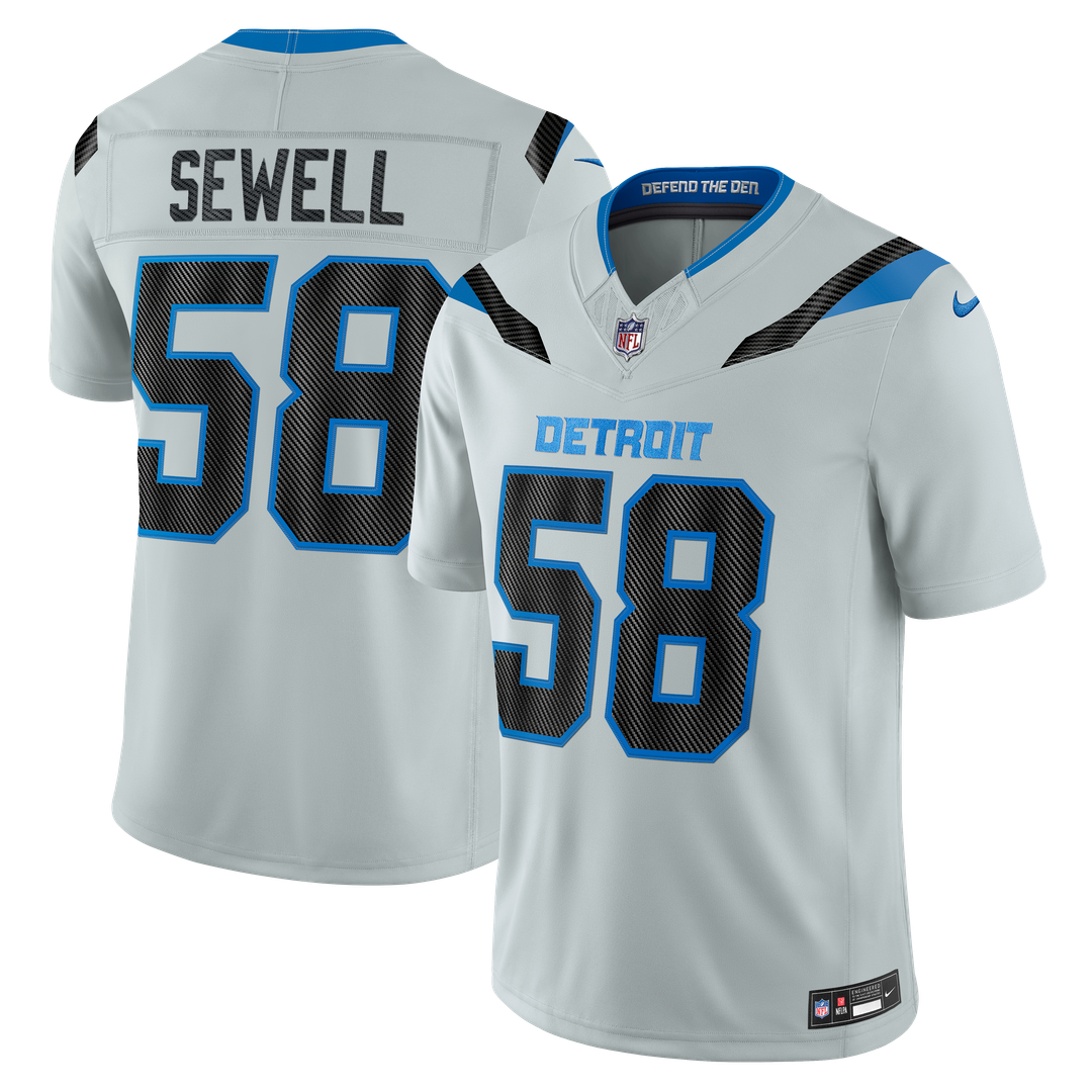 Men's Detroit Lions Penei Sewell Nike Silver 2026 Rivalries product image 1