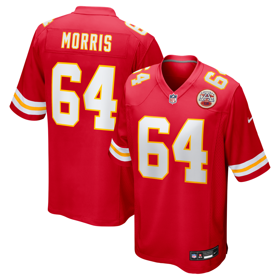 Men's Kansas City Chiefs Wanya Morris Nike Red Game Jersey product image 1