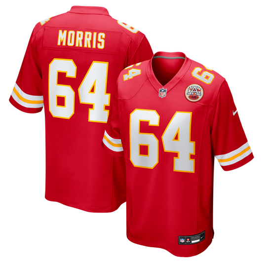 Men's Kansas City Chiefs Wanya Morris Nike Red Game Jersey product image 1