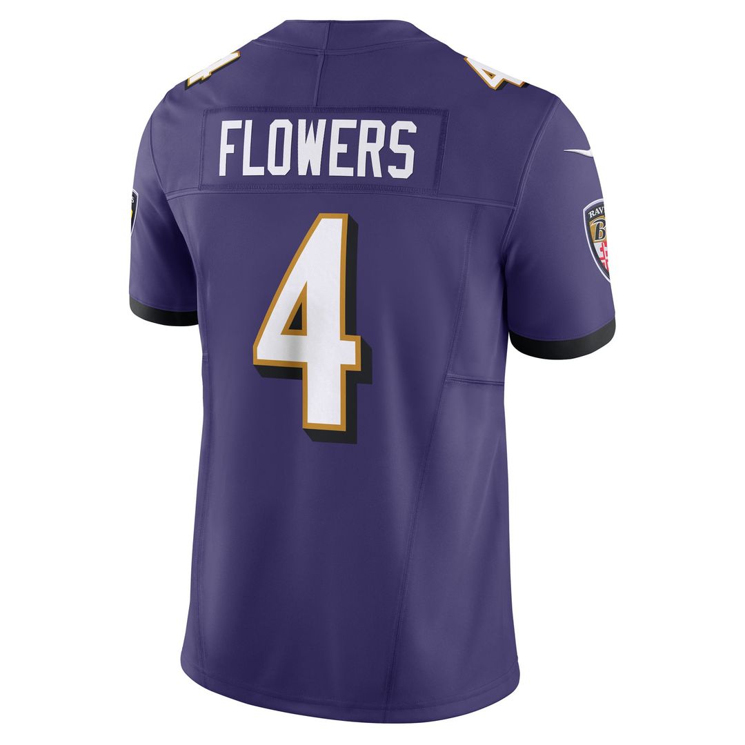 Men's Baltimore Ravens Zay Flowers Nike Black Alternate product image 9