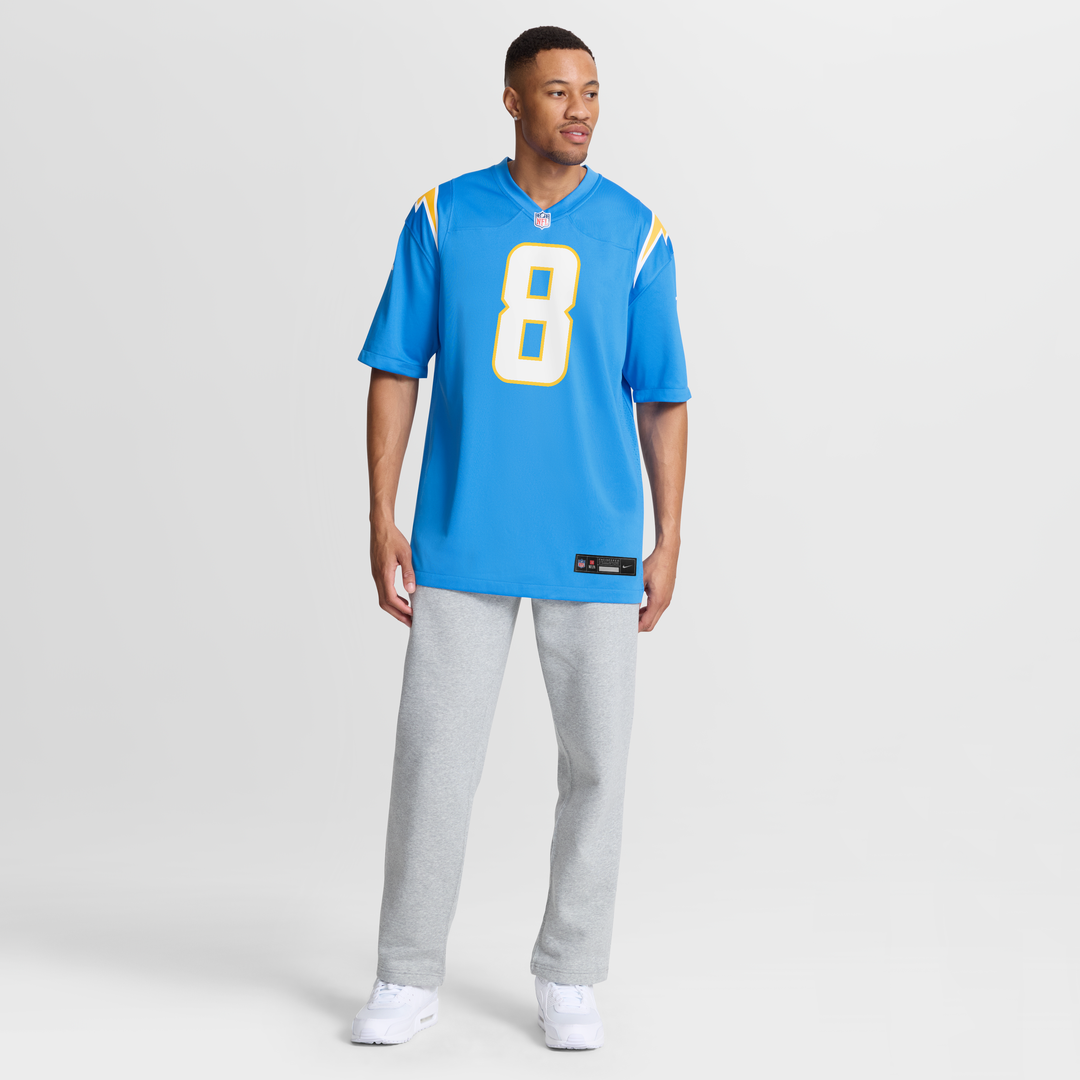 Men's Los Angeles Chargers Omarion Hampton Nike Powder Blue product image 9