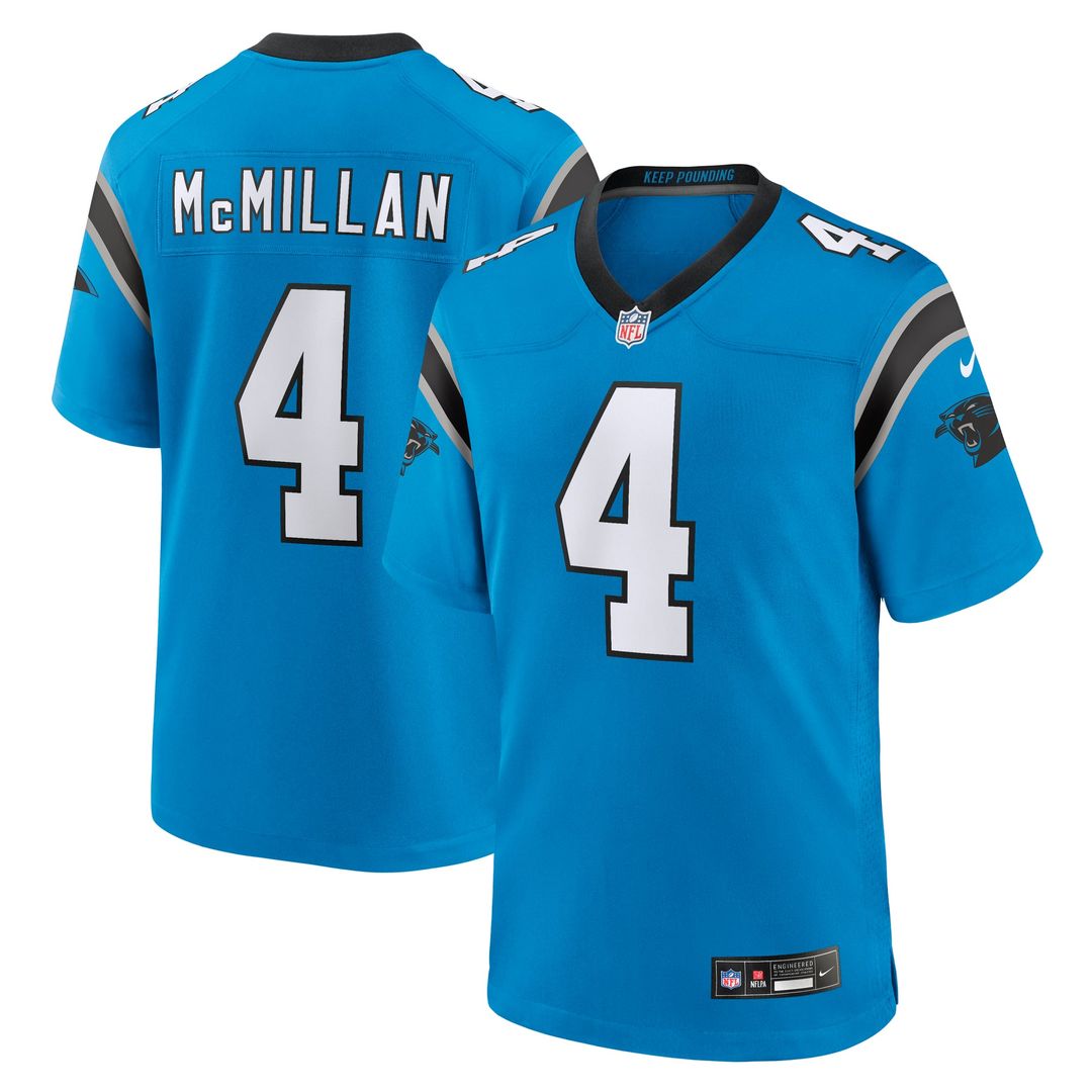 Men's Carolina Panthers Tetairoa McMillan Nike Blue product image 4