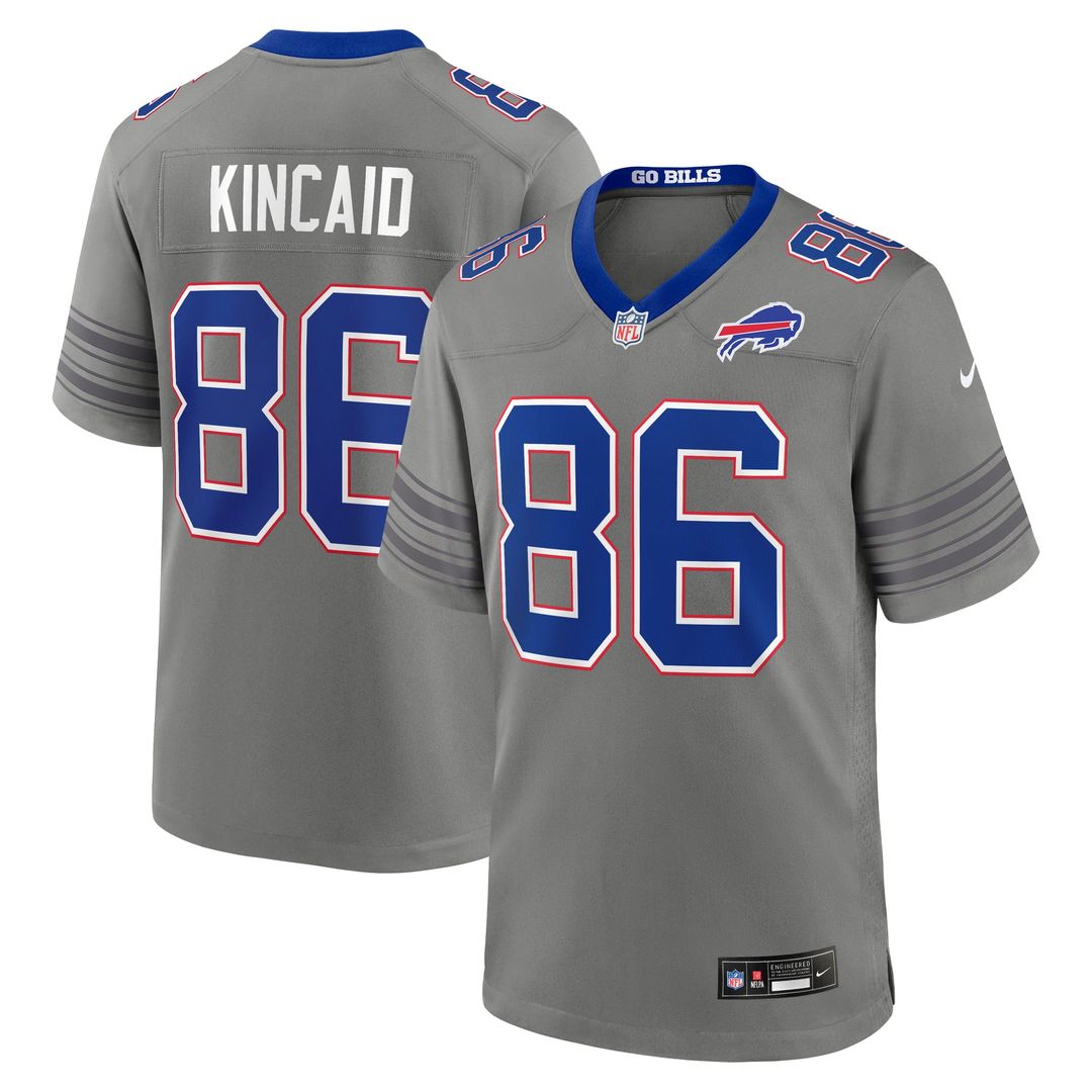 Men's Buffalo Bills Dalton Kincaid Nike Gray Nickel City product image 4