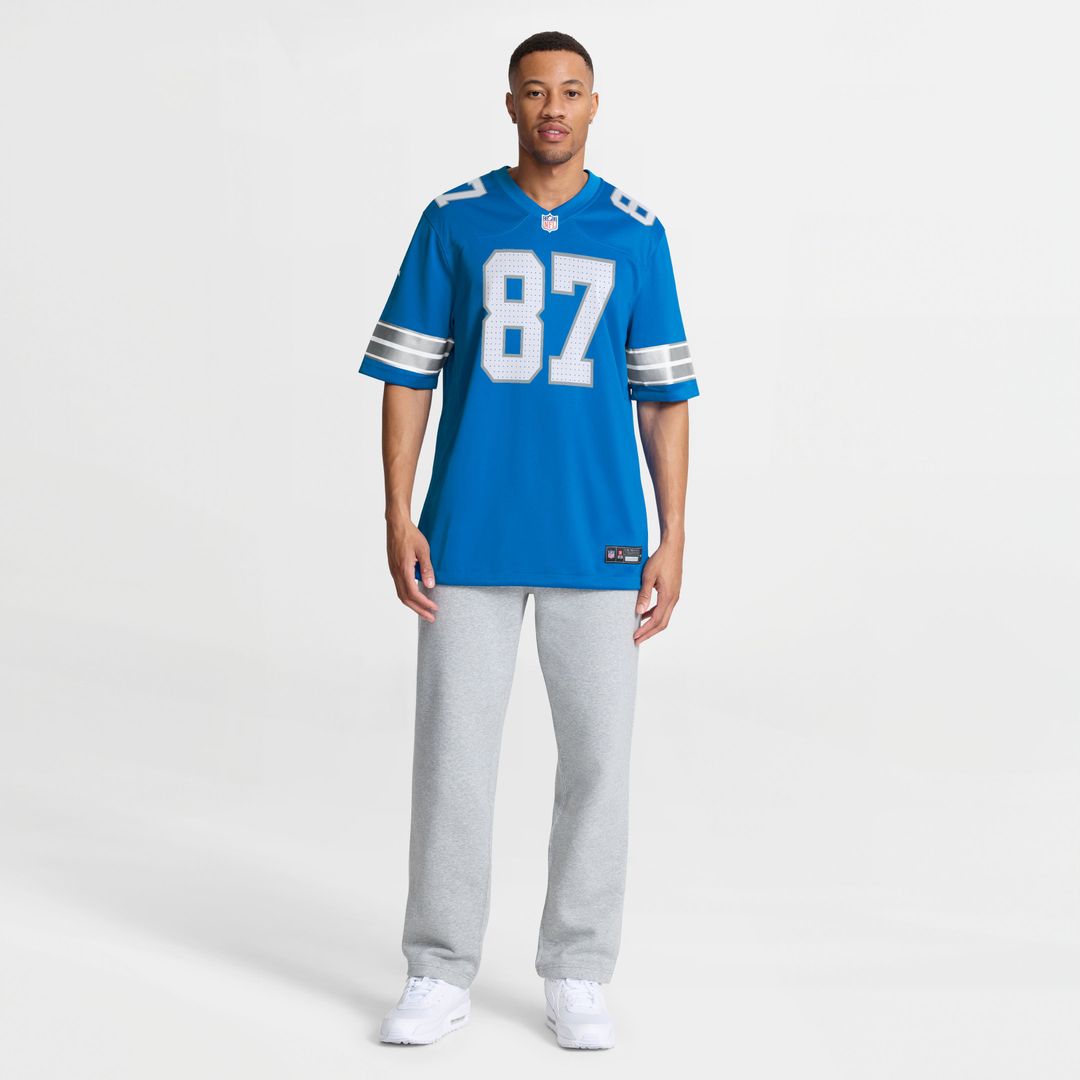 Men's Detroit Lions Sam LaPorta Nike White Game Jersey product image 9