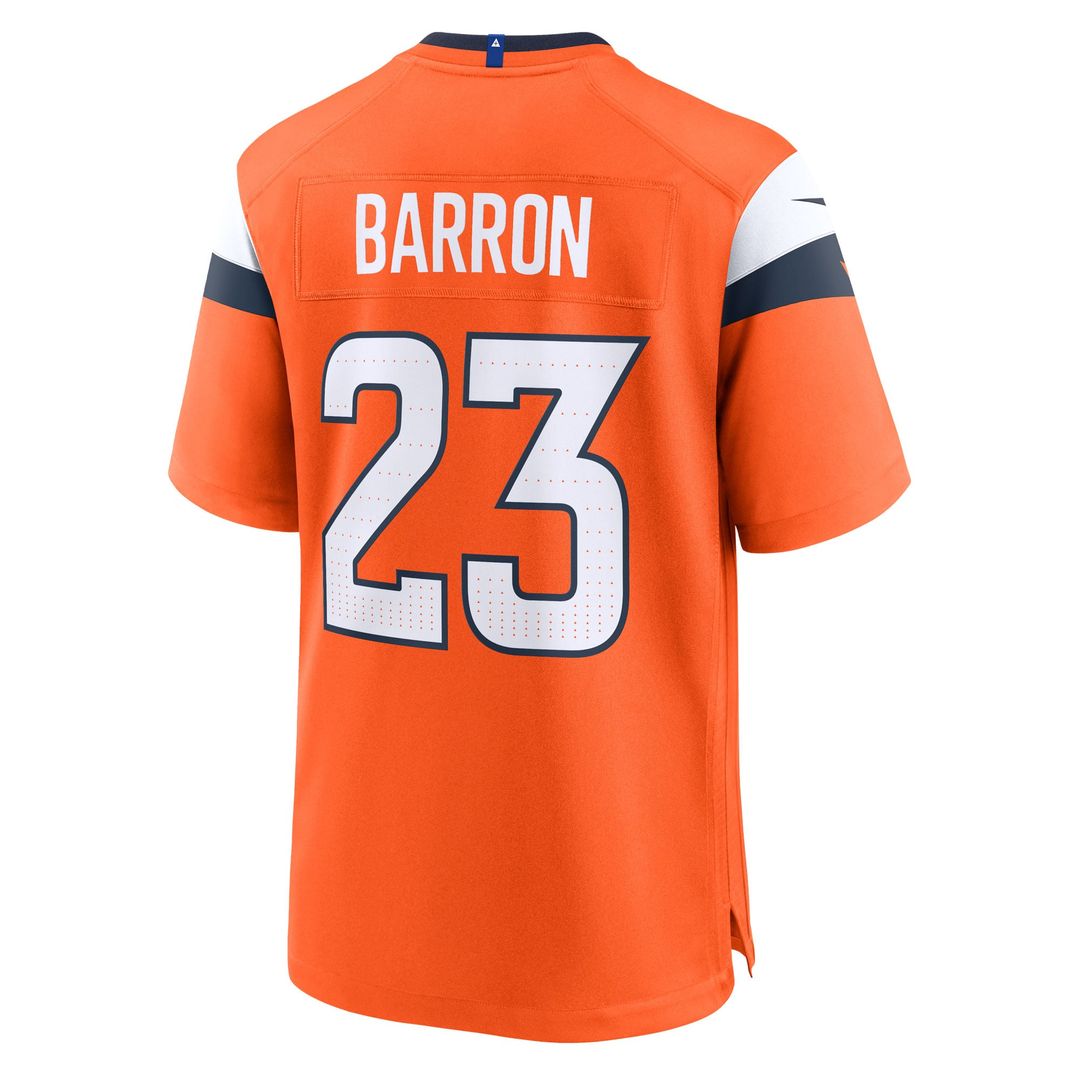 Men's Denver Broncos Jahdae Barron Nike Orange Team Game product image 3