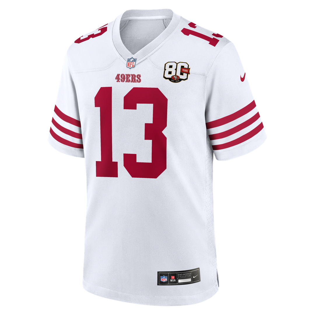 Men's San Francisco 49ers Brock Purdy Nike White 80th product image 2