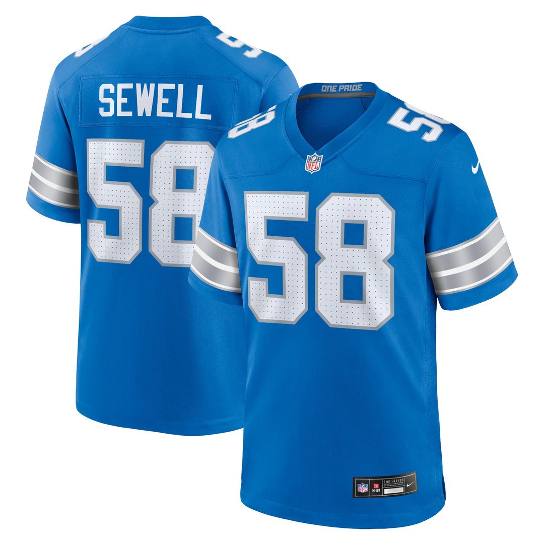 Men's Detroit Lions Penei Sewell Nike Black 2nd Alternate product image 16