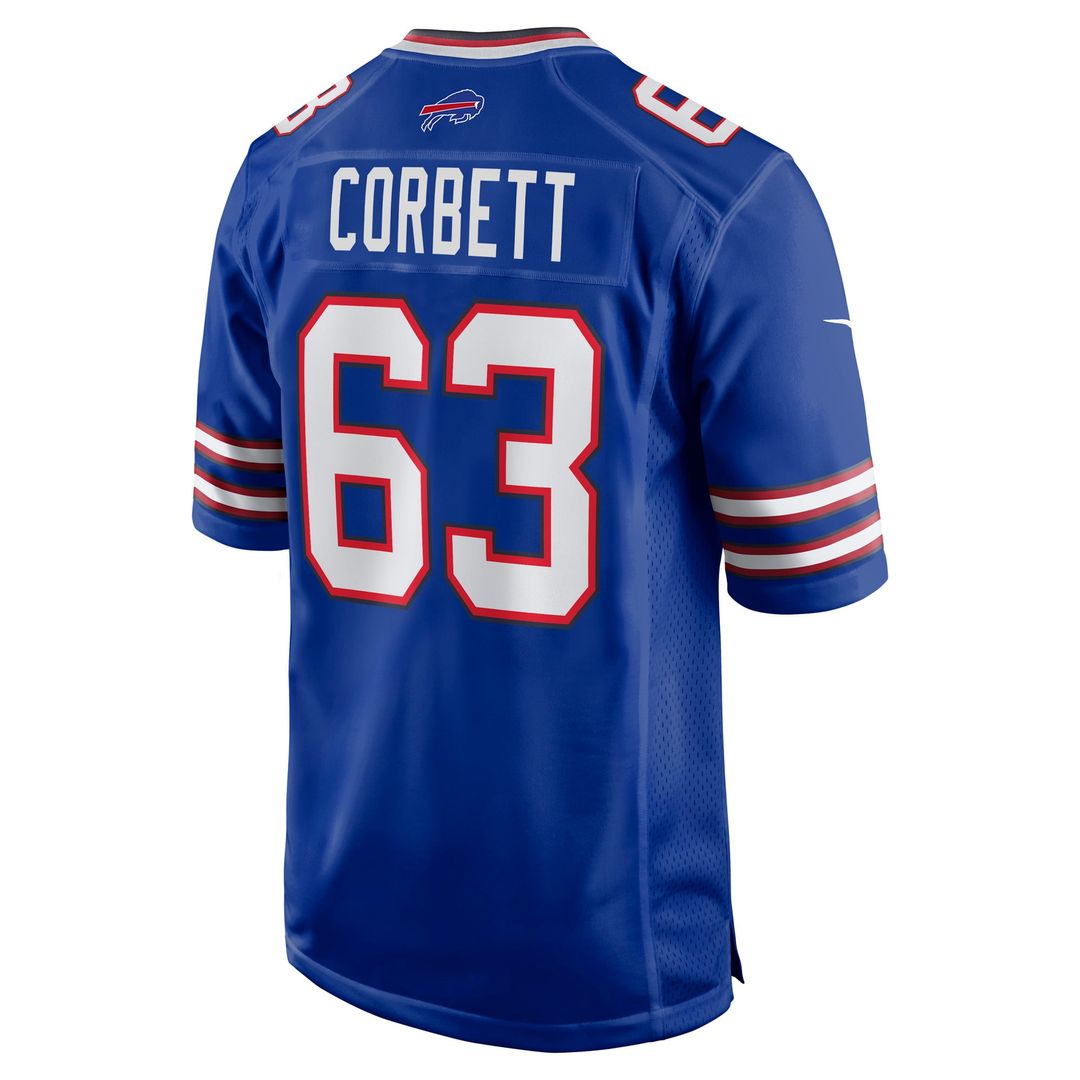 Men's Buffalo Bills Austin Corbett Nike Royal Team Game product image 3