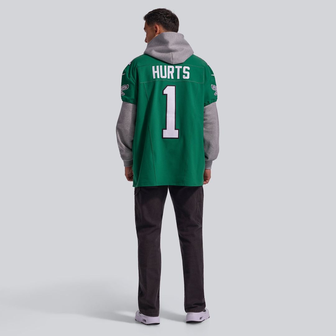 Men's Philadelphia Eagles Jalen Hurts Nike Midnight Green product image 11