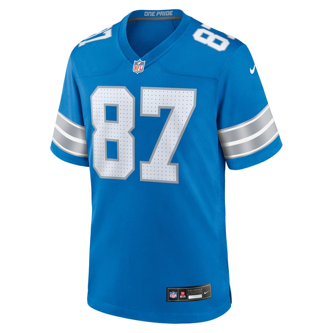 Men's Detroit Lions Sam LaPorta Nike White Game Jersey product image 7