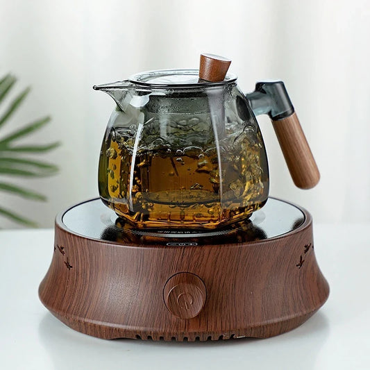 600ml Glass Teapot with Stainless Steel Tea Strainer High Heat Resistant Flower Kettle Kung Fu Tea Pots Teaware for Infusing