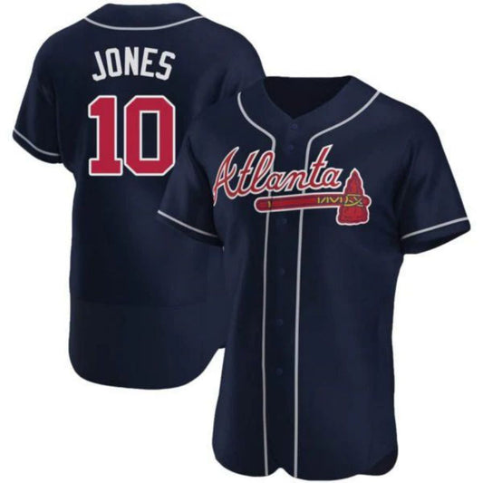 #10 Chipper Jones Player A.Braves Navy Elite Stitches product image 1