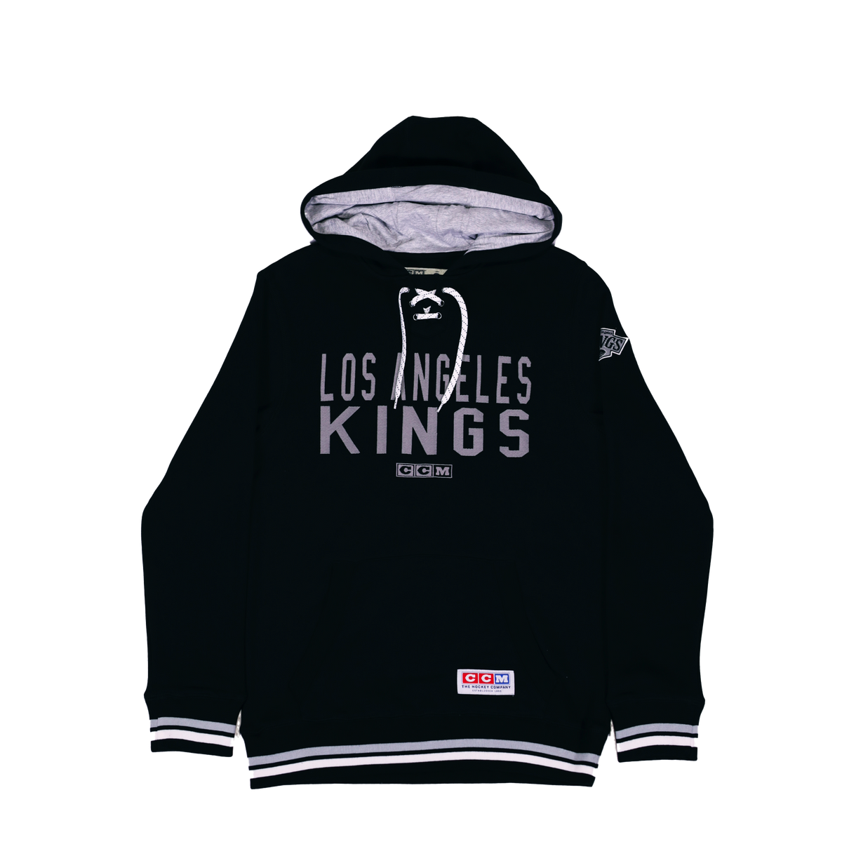 Kings Hockey Lace Fleece Pullover Hoodie product image 1, provided for visual reference and product detail review