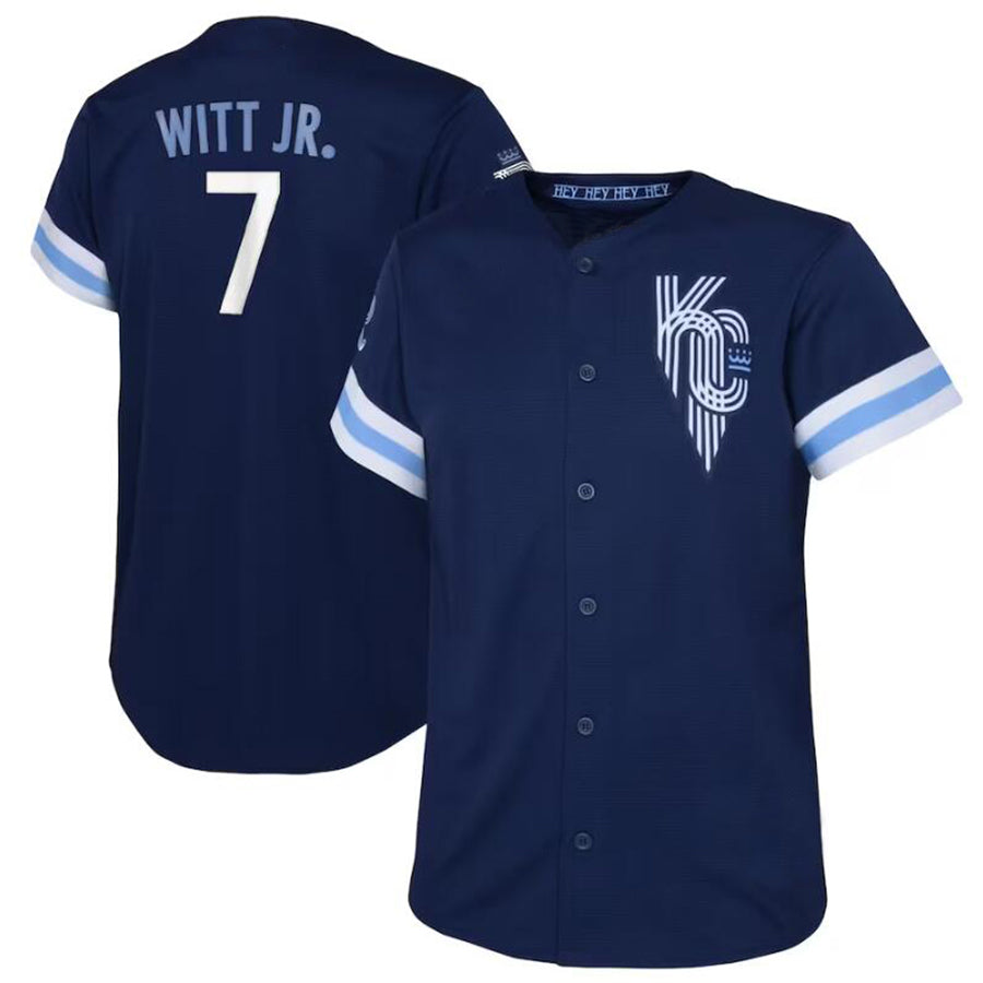 KC.Royals #7 Bobby Witt Jr. Navy City Connect Replica product image 1