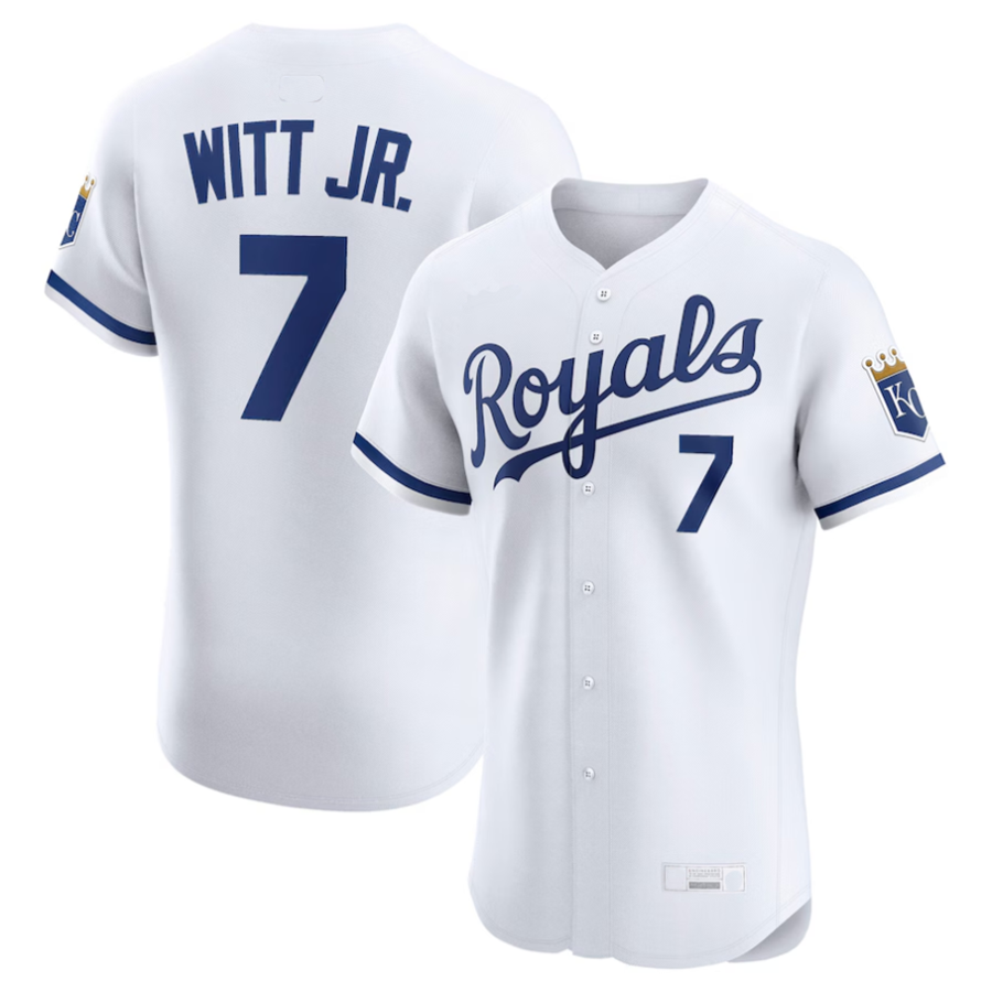 KC.Royals #7 Bobby Witt Jr. Player White Home Elite product image 1