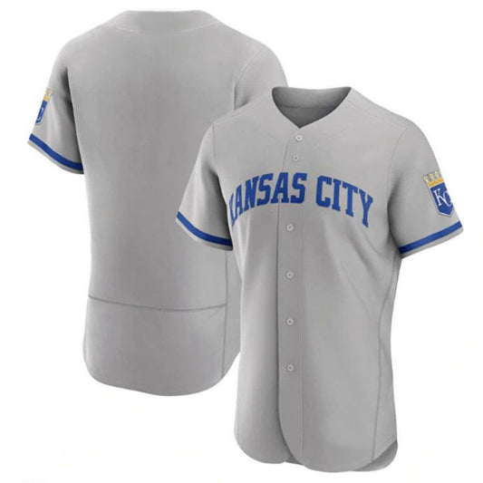 KC.Royals Blank Player Gray Elite Baseball Jerseys product image 1