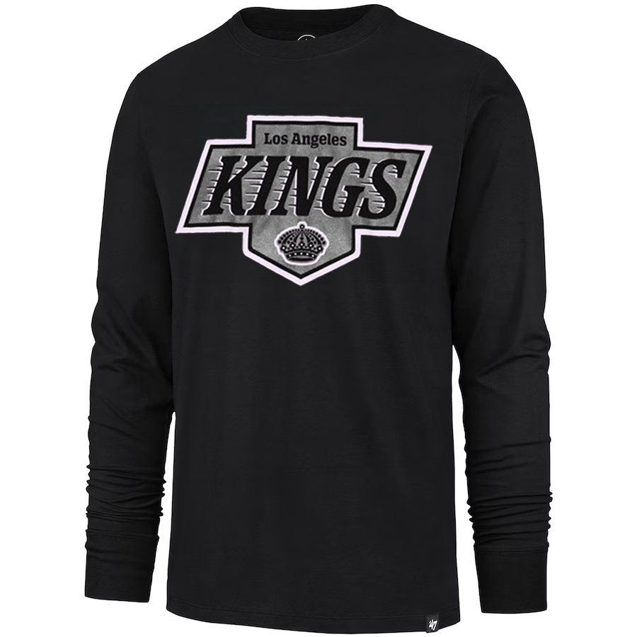 Kings '47 Primary Logo Franklin Black Long Sleeve T-Shirt product image 1, provided for visual reference and product detail