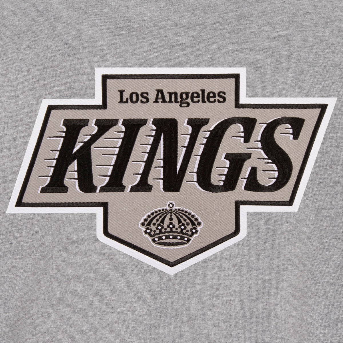 Kings JH Design Front Logo Two-Tone Fleece Grey/Black Sleeve Reversible Jacket product image 4, provided for visual