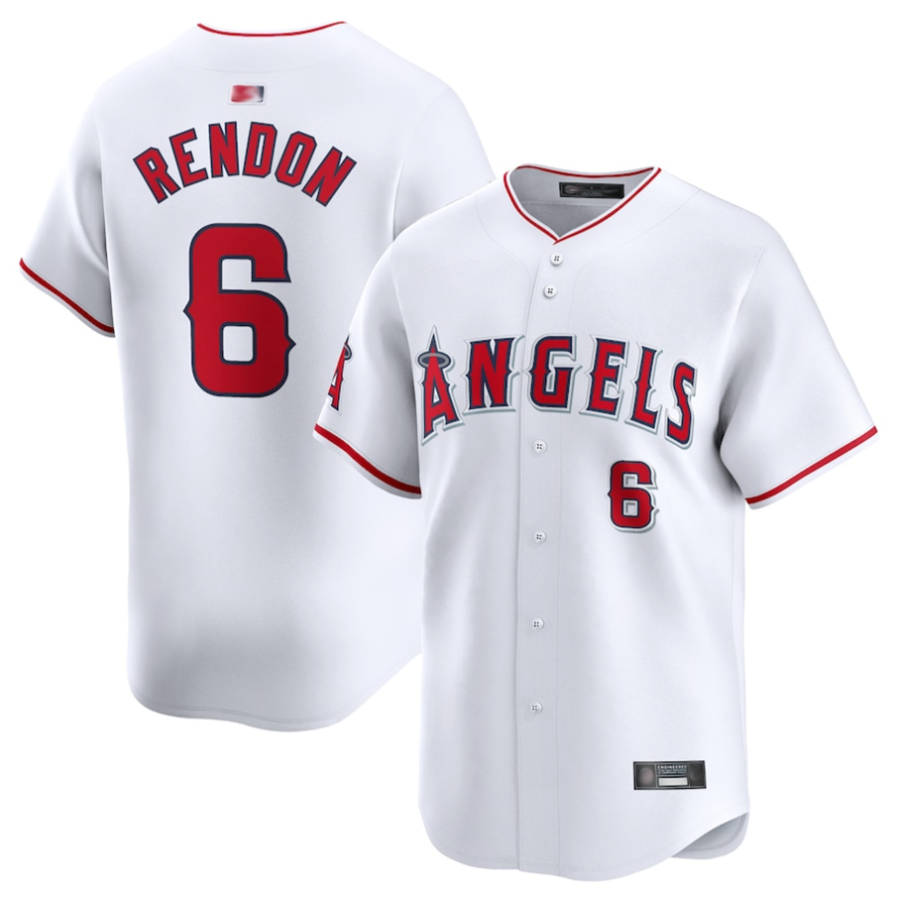 LA.Angels #6 Anthony Rendon Player White Home Limited product image 1