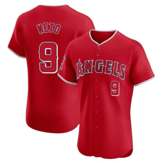 LA.Angels #9 Zach Neto Player Red Home Limited Elite product image 1