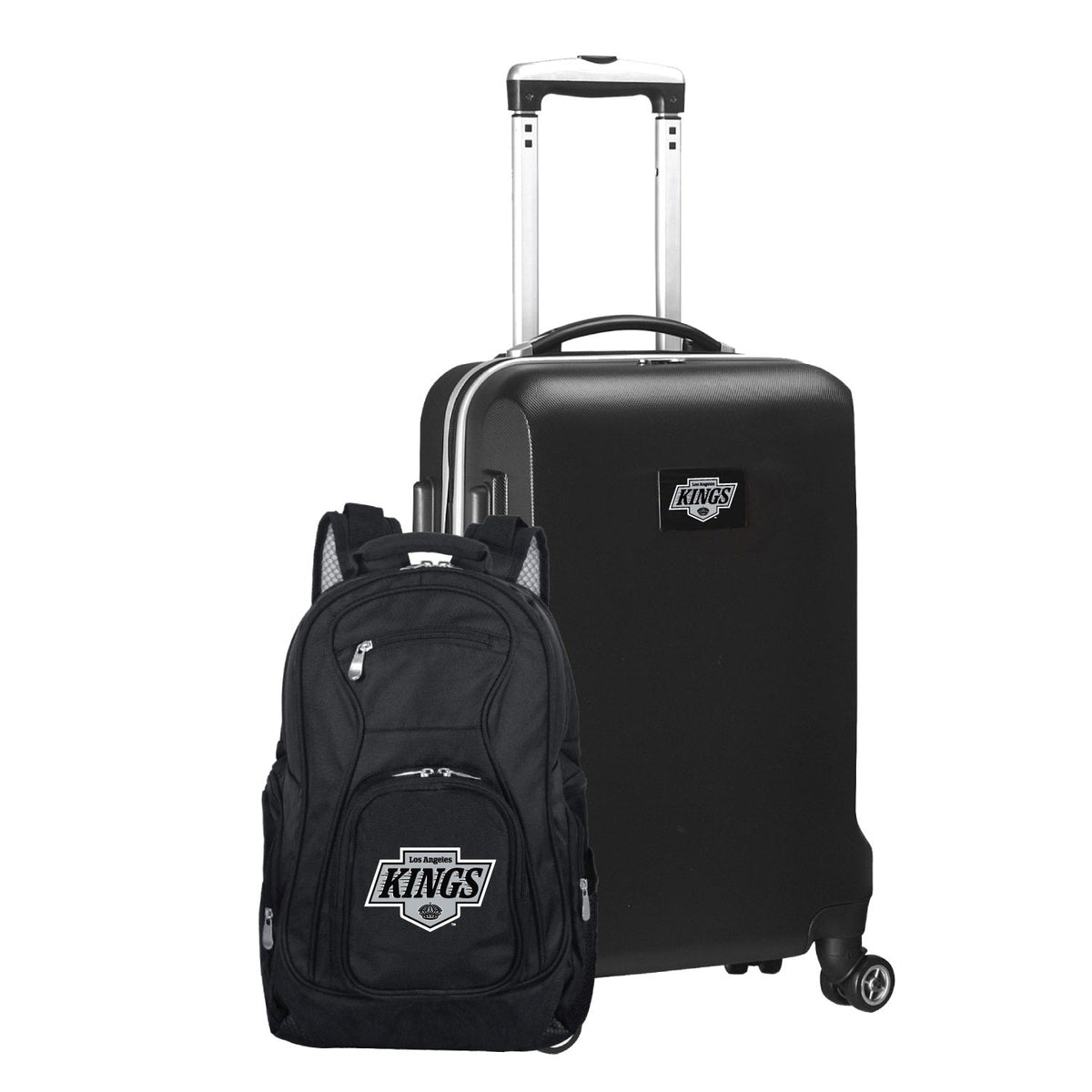 Kings Deluxe 2-Piece Backpack and Carry-on Set in Black product image 1, provided for visual reference and product detail