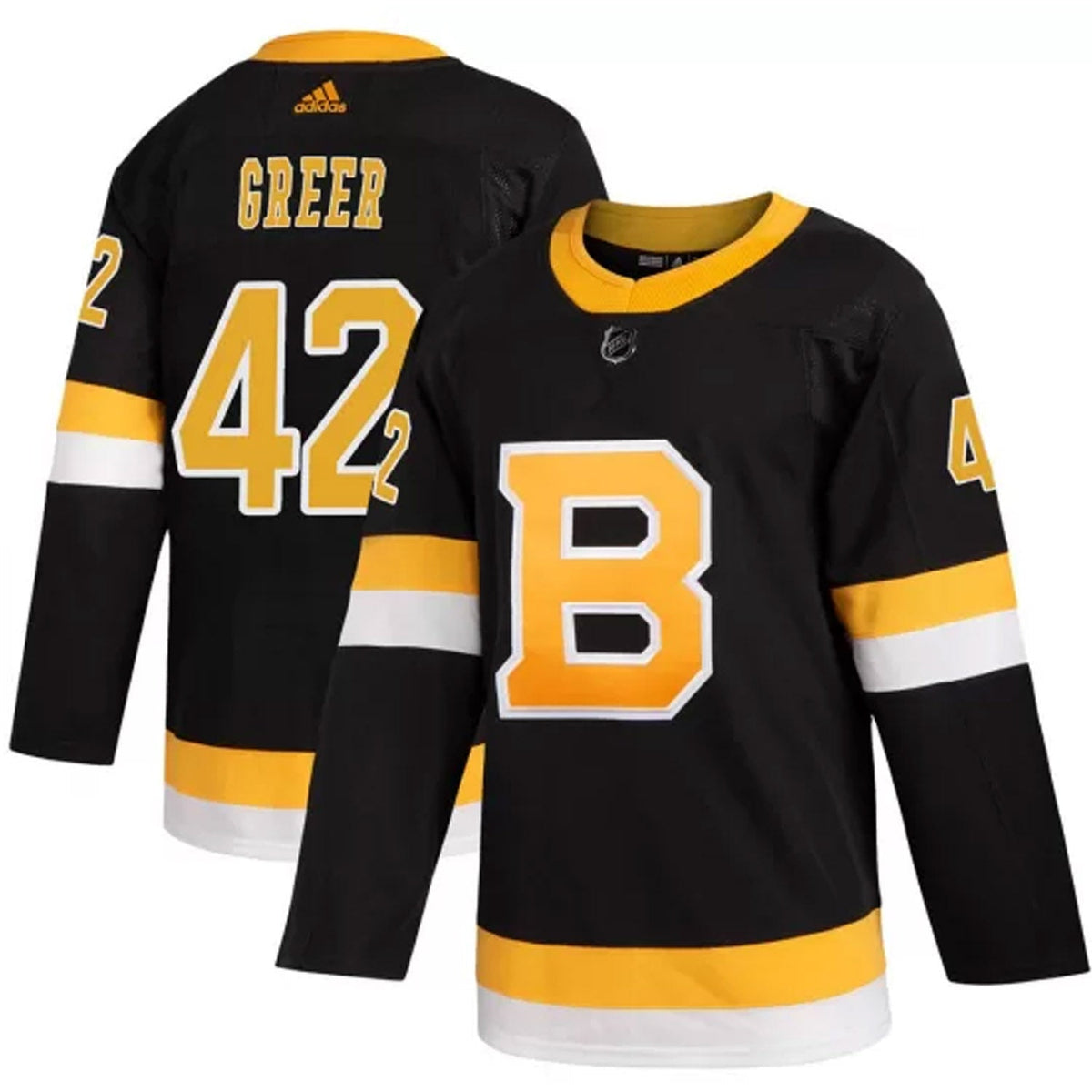 A.J. Greer Boston Bruins 10 Jersey product image 2, provided for visual reference and product detail review