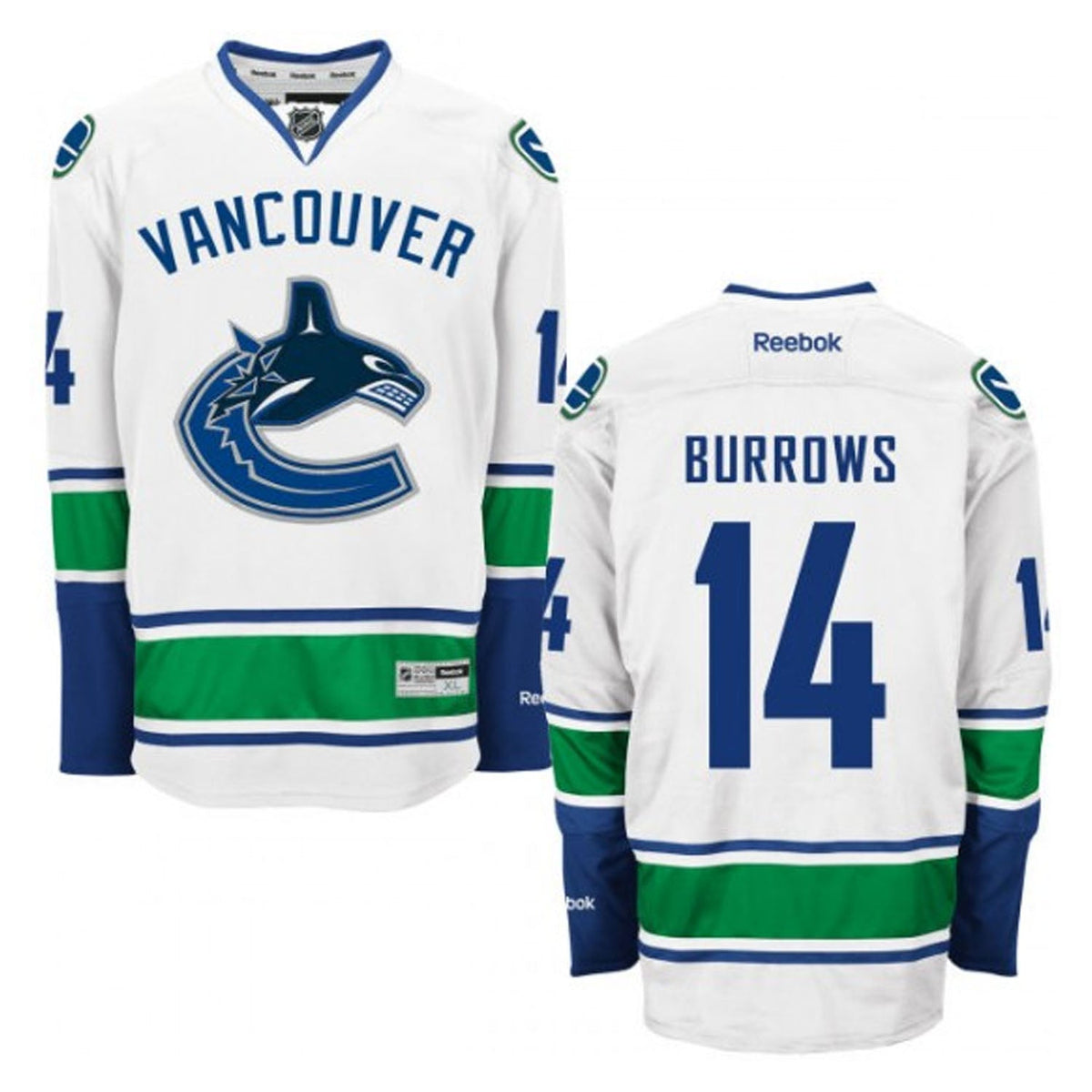Alexandre Burrows Vancouver Canucks 14 Jersey product image 1, provided for visual reference and product detail review