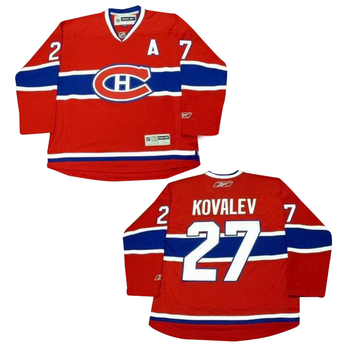 Alexei Kovalev Montreal Canadian 27 Jersey product image 2, provided for visual reference and product detail review